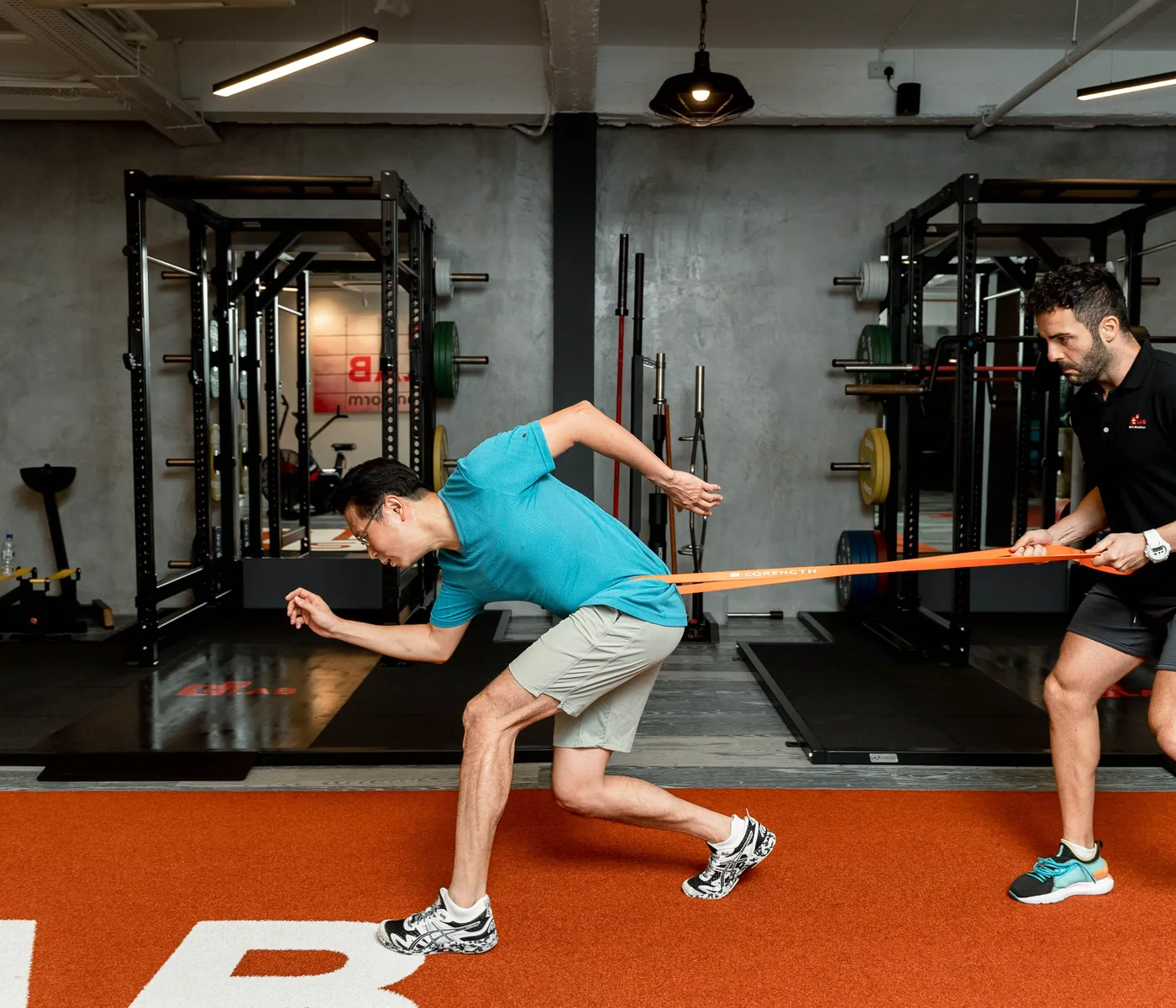 Athlete receiving individual performance coaching